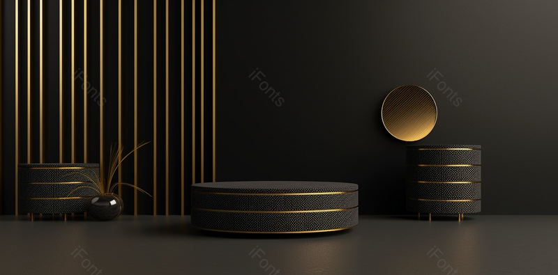 海报设计素材高清图片黑金色展台,高清,摄影图,摄影图片,图片大全,摄影图免费下载